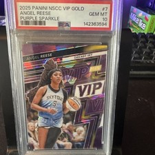 2025 Panini National Convention Vip Gold Pack - Angel Reese #7 Purple Sparkle...