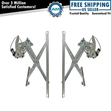 Power Window Regulators w/ Motor Front Pair Set LH & RH for Ram Pickup Truck