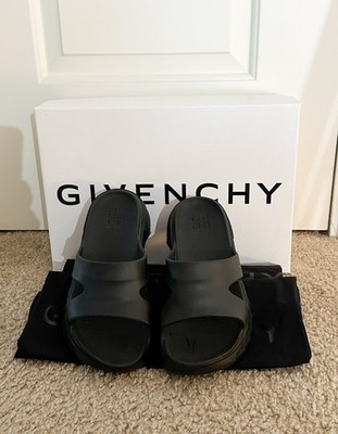 New! Givenchy Marshmallow Black 100% Rubber Size: 37
