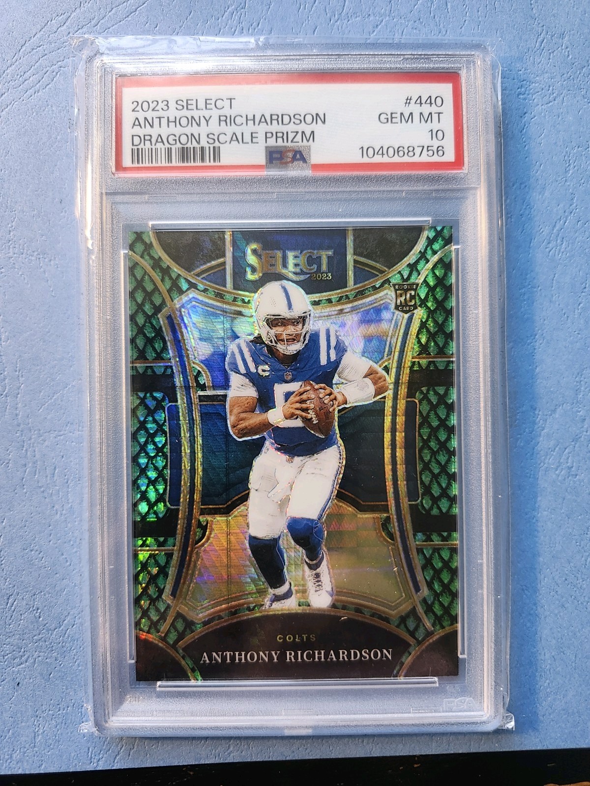 2023 Select Anthony Richardson Dragon Scale Prizm Suite Leve /70 PSA 10