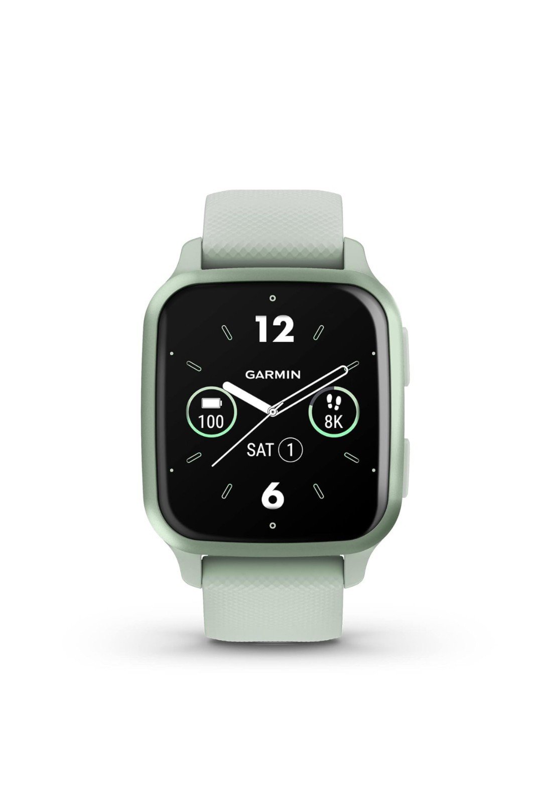 Garmin Venu SQ 2 GPS Smartwatch with AMOLED Display in Cool Mint