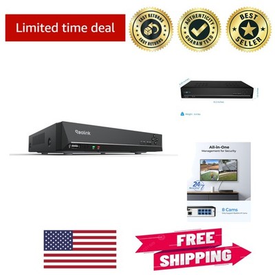 Robust 8CH NVR with Pre-Installed 2TB HDD for Seamless Home Security Solutions