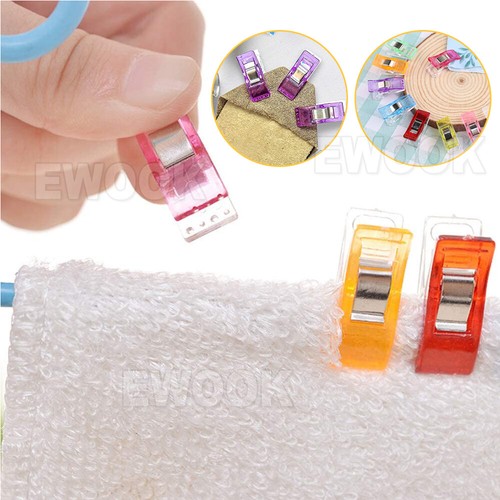 50-200PCS Wonder Clips Crafts Fabric Quilting Crochet Plastic Sewing Tools DIY - Picture 8 of 11