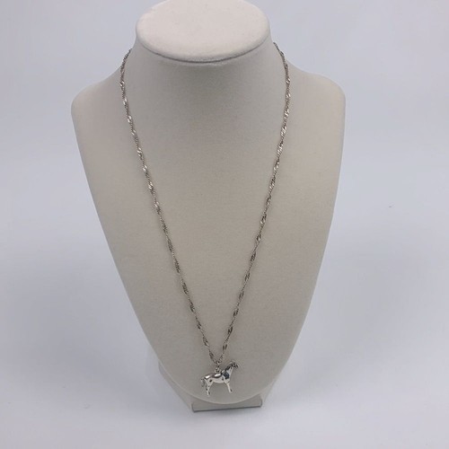 Sterling Silver 925 Italy horse pendant & necklace 20”chain New Western Cowgirl - Picture 5 of 9