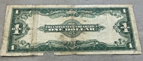 1923 $1 Silver Certificate Large Note Blue Seal - Picture 2 of 2