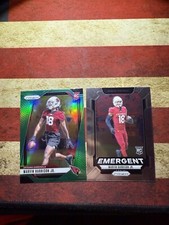 2024 Panini Prizm - Rookies Green Prizm #375 Marvin Harrison Jr. (RC) & Emergent