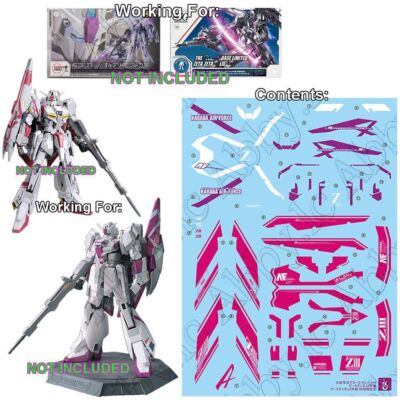 for MSZ-006-3 Zeta 3 The Base Limited & Z III ver GFT Color UV Light-react Decal
