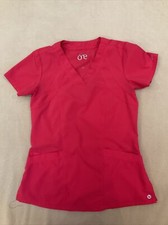 Barco One Scrub Top Xs Active Perforated Red
