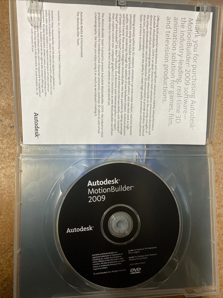 Autodesk Motion Builder MotionBuilder 2009 Student Version (PC DVD, 2009) - Image 3 of 3