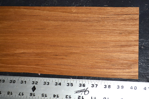 Foglio impiallacciatura legno grezzo teak 6,5 x 40 pollici 1/42° imperfetto M35137-20 - Foto 6 di 8