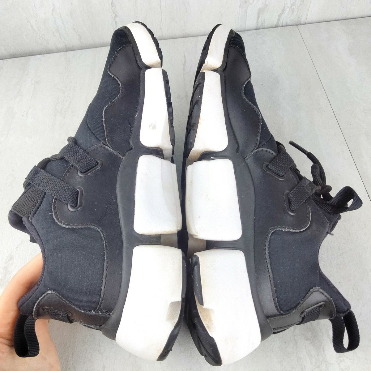 Nike Pocketknife, Pocket Knife Black Lace Up Sneakers Nike Pocketknife, Pocket Knife Black Lace Up Sneakers