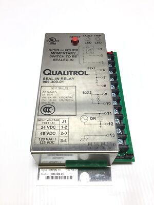Qualitrol 909-300-01 - GB14048.5 Seal-In Relay Screw Terminal 120/240VAC-DC