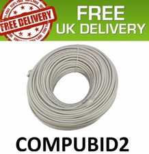 100M Meter GREY CAT6 PATCH RJ45 Internet Ethernet Cable Network Modem Sky CORD
