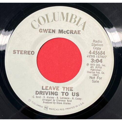 Gwen McCrae Leave the Driving to Us 45 Country Promo Columbia 4-45684