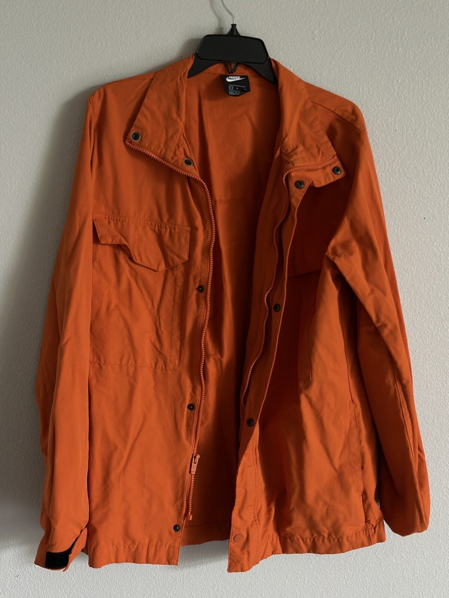 Nike ミリタリージャケット Nike Jacket Mens Large Orange M65 Full Zip Field Utility