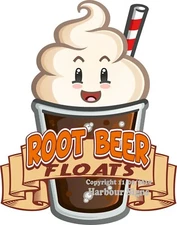  Root Beer Floats DECAL (CHOOSE YOUR SIZE) Food Truck Restaurant Concession