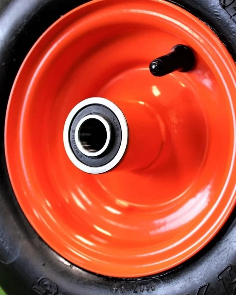 (Set of 2) 11x4.00-5 Tires & 5.25 Kubota Orange Wheels 4 Ply for Lawn & Garde... - Image 2 of 4