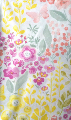 Spring Flower Garden Butterflies Vinyl Flannel Backed Tablecloth Var Size Elrene
