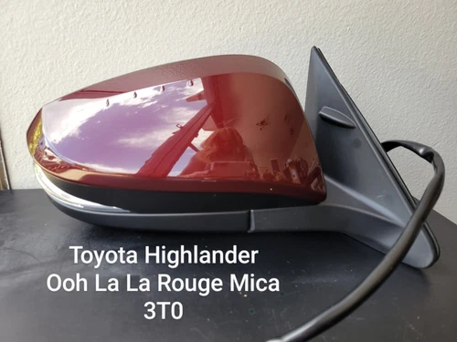 NEW RED mirror fit 17-19 Toyota Highlander Passenger XLE, SE, XLE HYBRID