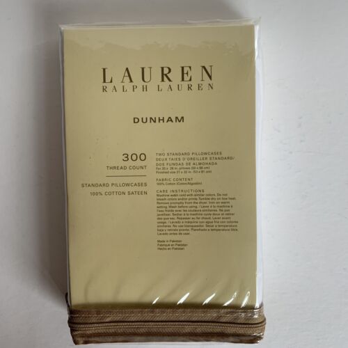 Funda de almohada estándar Ralph Lauren Dunham 2 21x32" algodón blanco lavado a máquina - Imagen 2 de 19