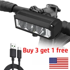 Rechargeable Bike Bicycle Light LED Bike Lamp Outdoor Torch Front Handlebar Lamp