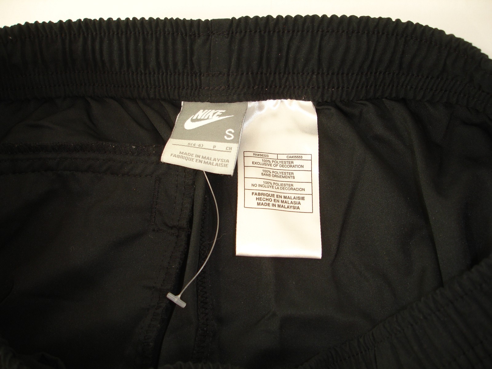 Nike Women's S (4-6) Black Pink White Stripe Capri Track Yoga Pants Walk Run thumbnail 9