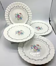 4-Royal Doulton The Chelsea Rose Bone China 8” Salad Plates England