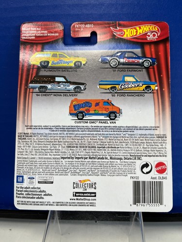 1/64 HOT WHEELS 50TH ANN NESTLE BUTTERFINGER '71 PLYMOUTH SATELLITE 1/5 YELLOW - Picture 2 of 2