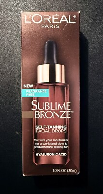 L'Oreal Paris Sublime Bronze Self-Tanning Facial Drops Fragrance Free 1.0 Fl. Oz
