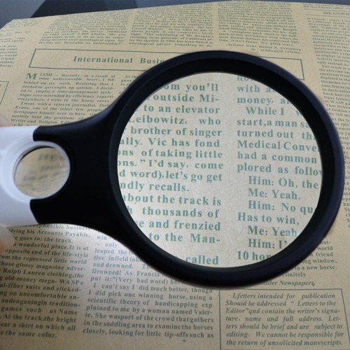 45X Handheld LED Jewelry Loupe Magnifier - Reading Magnifying Glass with 3 Light - Picture 6 of 6