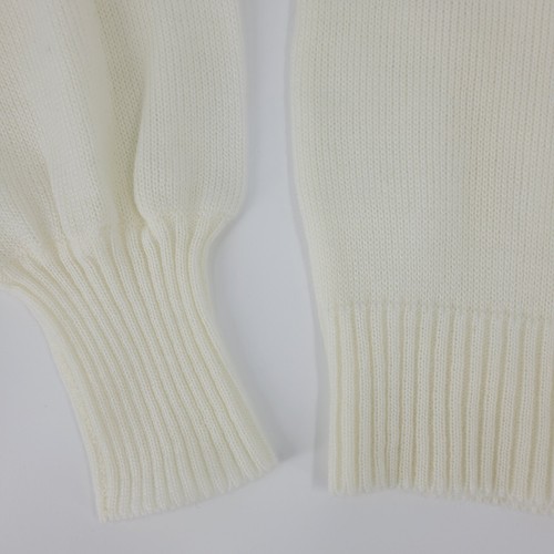 Beeline L'abeille Sport Sweater Vintage Rainbow Stripe Balloon Puff Sleeve Small - Picture 6 of 17