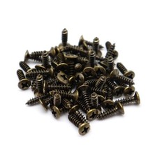 3 12mm Bass Guitar Pickguard Screws Scratch Plate Mounting Screws 30Pcs Bronze