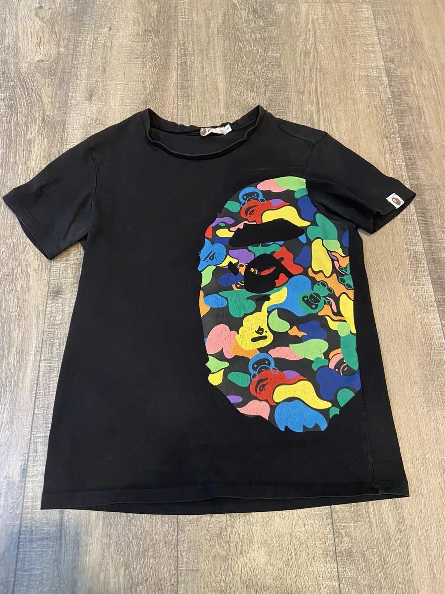 A Bathing Ape T Shirt Youth S Baby Milo Tee Bape Black Graphic Art Vintage  Rare