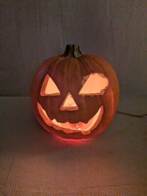 pumpkin★ Fall Fest Light Up Ceramic Pumpkin, 8.4 in - CVS Pharmacy