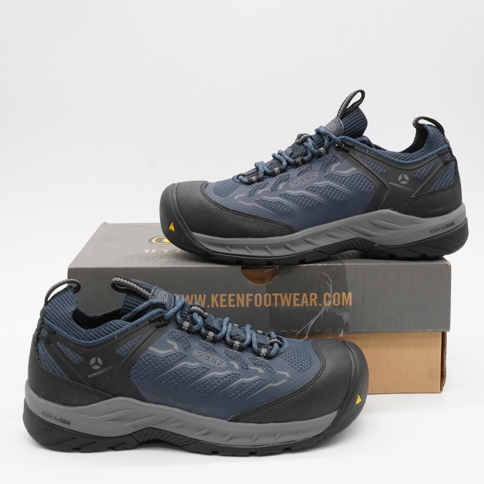 Sneakers Keen Flint II Sport Midnight Navy grigio acciaio donna US 9 M nuove con scatola