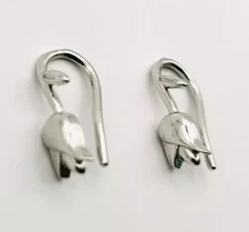 Minimalist 925 Sterling Silver Tulip Earrings 