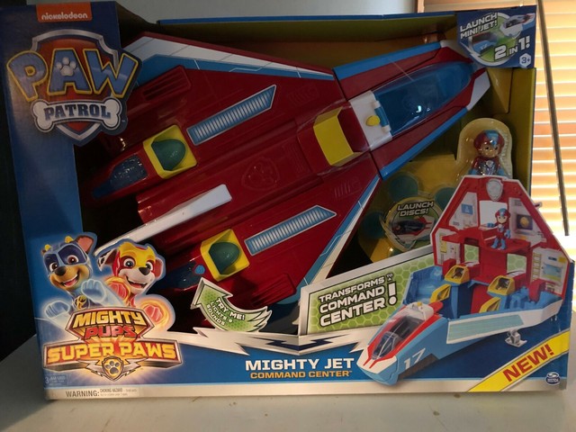 Paw Patrol 6053097 Mighty Pups Super Paws Mighty Jet Command Center! Toy for sale online | eBay