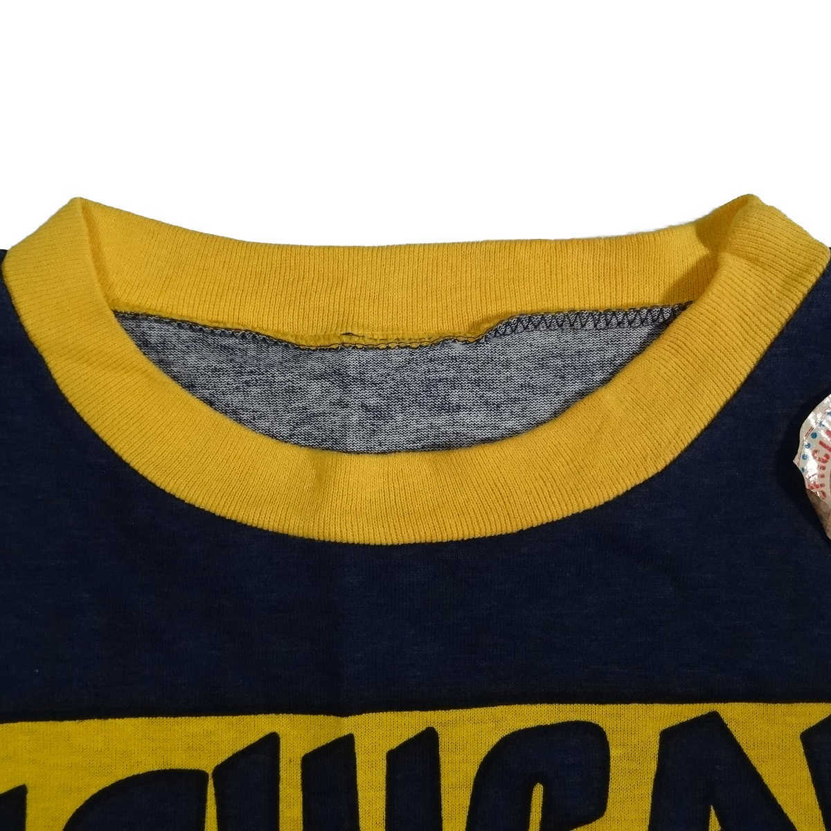 80年代 michigan usa ウルヴァリンズ シャツ Vintage Michigan Wolverines Shirt All Over Print 80s 90s Go