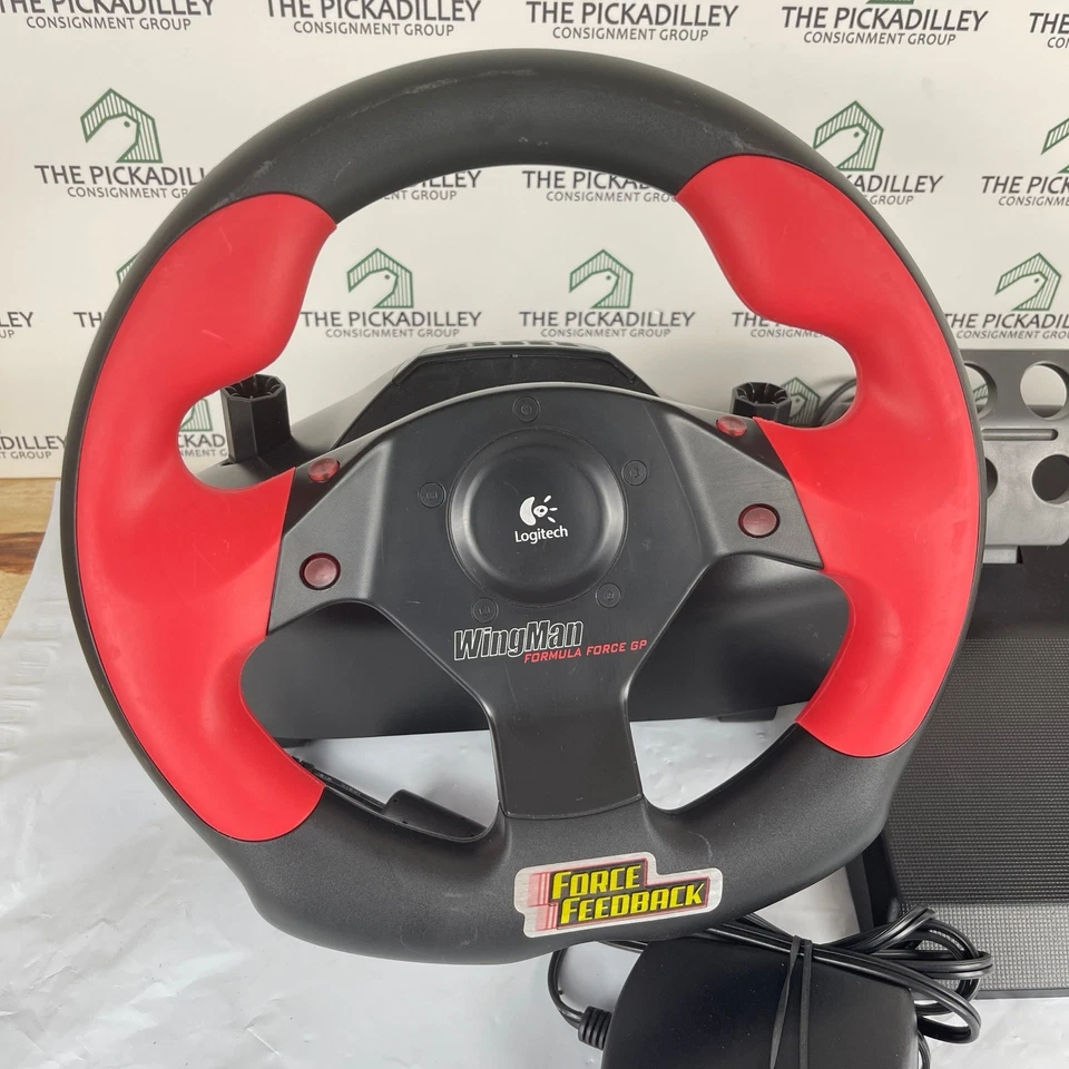 Logitech WingMan Formula Force GP USB Racing Wheel und Pedale UNGETESTET - Bild 2 von 4