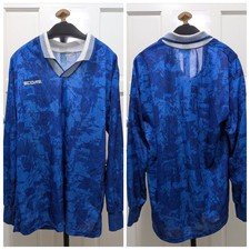 VTG Score By American Soccer Co.  ⚽ Blue AOP Graphic Long Sleeve Jersey XL