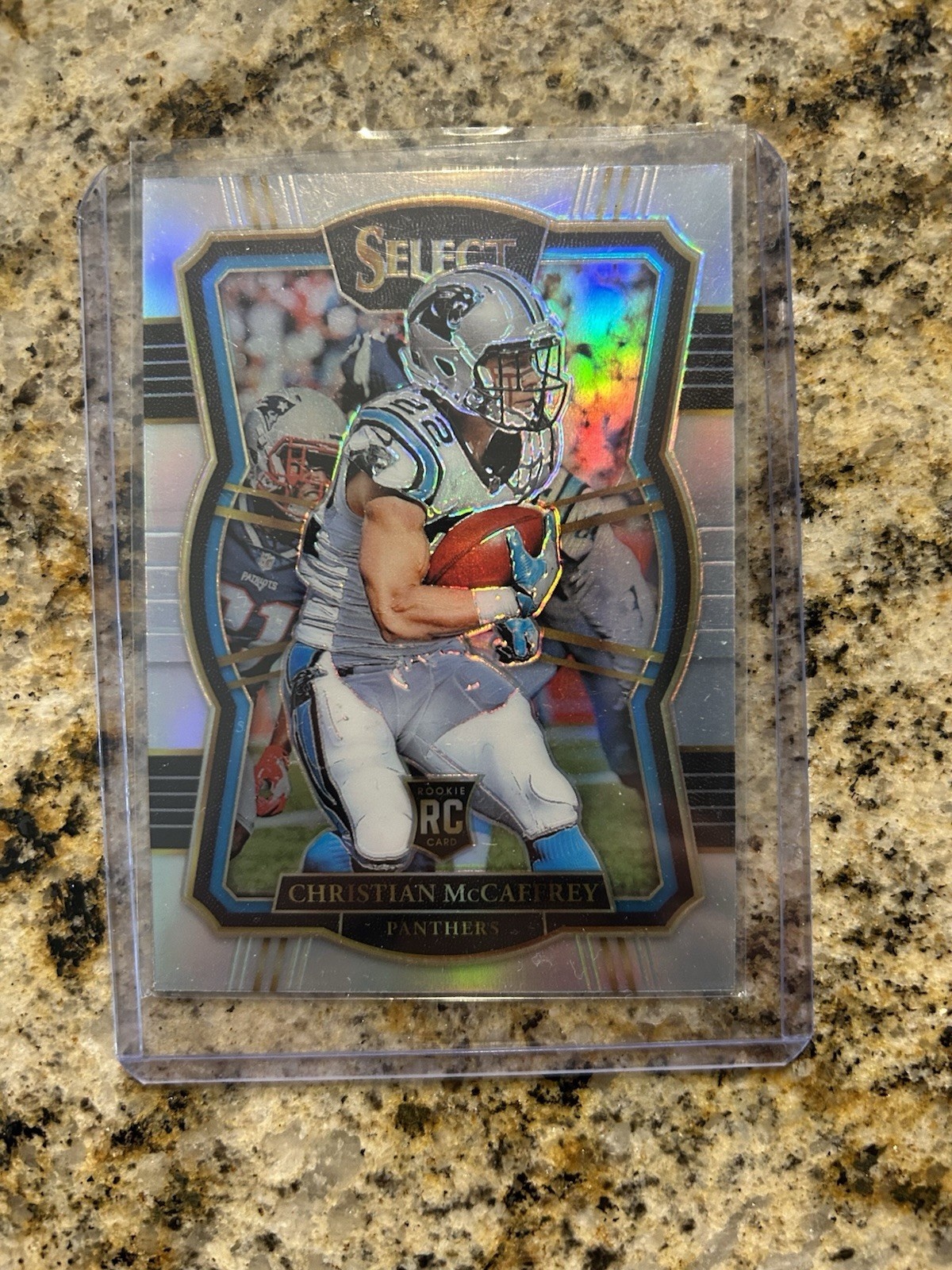 2017 Panini Select - Premier Level Christian McCaffrey #155 Silver Prizm (RC)