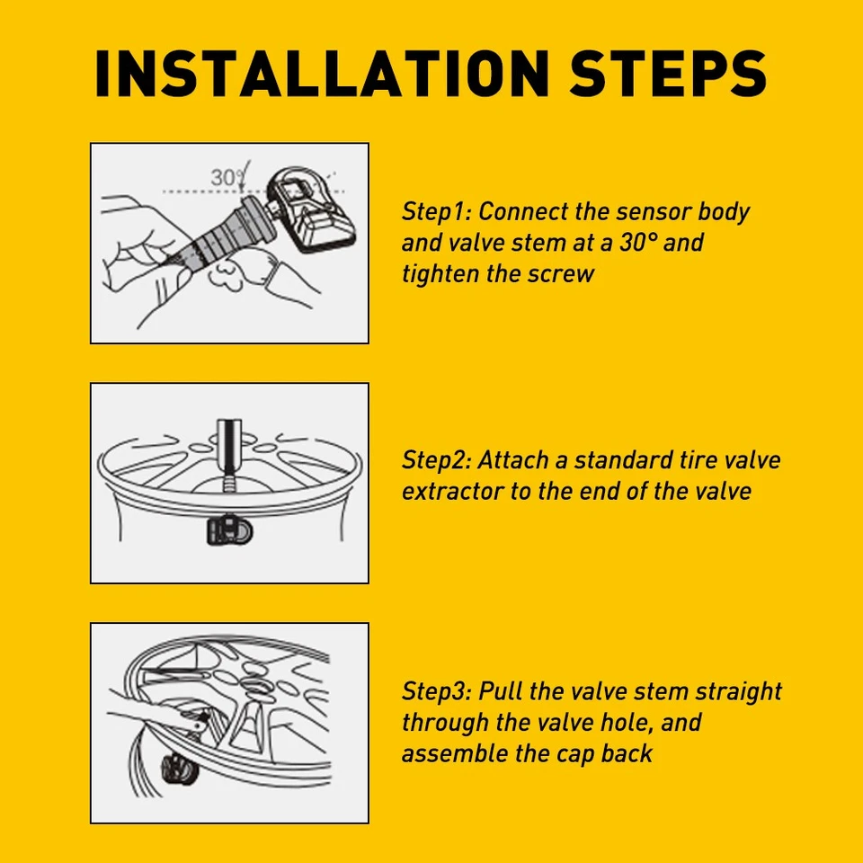 Neumático de presión 4/8xTPMS para sensores Ecosport Ford Explorer Lincoln Edge Fit F2GT1 Foto 4 de 4