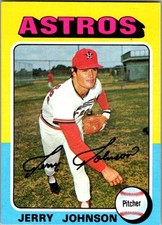 1975 Topps Mini Baseball - Jerry Johnson #218 - Houston Astros