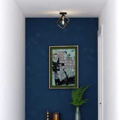 Vaxcel Lighting C0300 Deering 10"W Semi-Flush Square Ceiling - Black - Picture 7 of 12