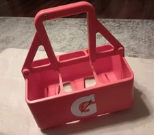 Gatorade Sport Football Water Squeeze Bottle Carrier Holder Orange, Holds 6