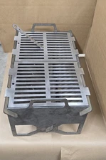 Collapsible Slot Grill Split Grate With Bottle Opener Lift Key 11 Gauge