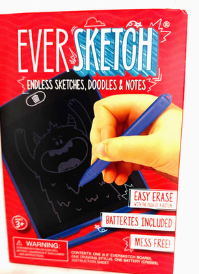 Ever Sketch, 6.5 inch erasable drawing tablet for age 3+, endless sketches, mess