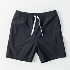 Chubbies Youth Boys M 10/12 Black Swim Trunks Shorts Pink Liner Drawstring