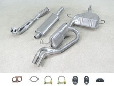 IMASAF Auspuff SET NEU für Fiat Barchetta bis 05/00 Hosenrohr Mitteltopf Endtopf