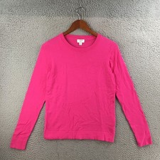 J.Crew Teddie Sweater Womens S Pink Cotton Knitted Long Sleeve Crew Neck Casual